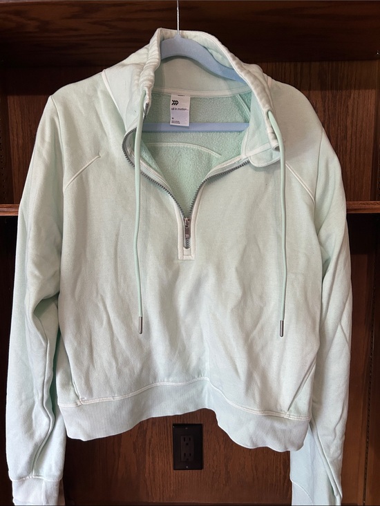 all in motion Tops - all in motion Mint Green Half-Zip Hoodie